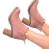 Bite Me Bootie in Blush Faux Suede Ave Shops