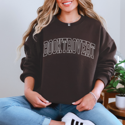 Booktrovert Graphic Sweatshirt Ave Shops